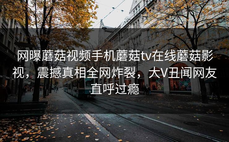 网曝蘑菇视频手机蘑菇tv在线蘑菇影视，震撼真相全网炸裂，大V丑闻网友直呼过瘾